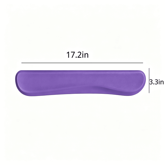 Memory Foam Keyboard Wrist Rest in Wipe-Clean Grey - Image 2
