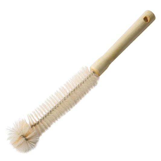 Long-Handled Bottle Brush with Nylon Bristles and Wooden Grip