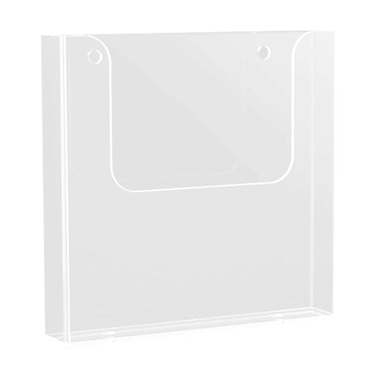 Wall-Mounted Acrylic File Pocket, A5 Size with Self-Adhesive Fixing