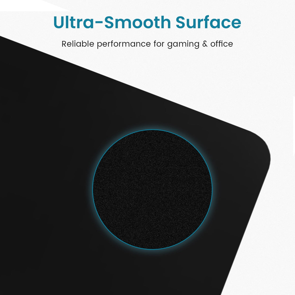 Cloth Mouse Pad, 9.4 by 7.9 Inches with Stitched Edges and Rubber Base - Image 2