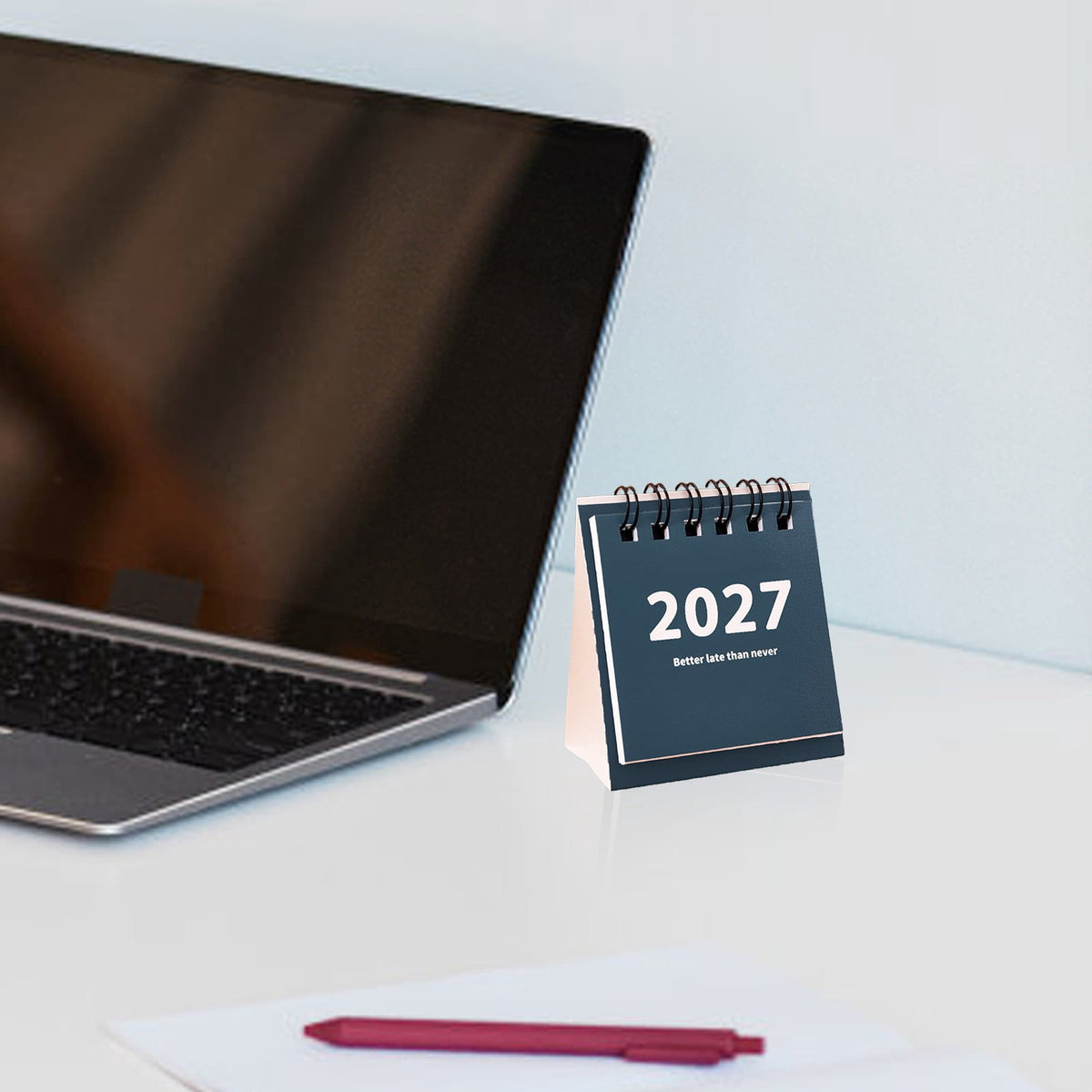 Standing Desk Calendar with Writable Pages and Twin-Wire Binding - Image 5