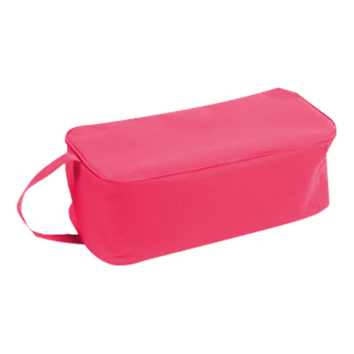 Clear-Panel Shoe Bag in Woven Cloth with Zip and Carry Handle
