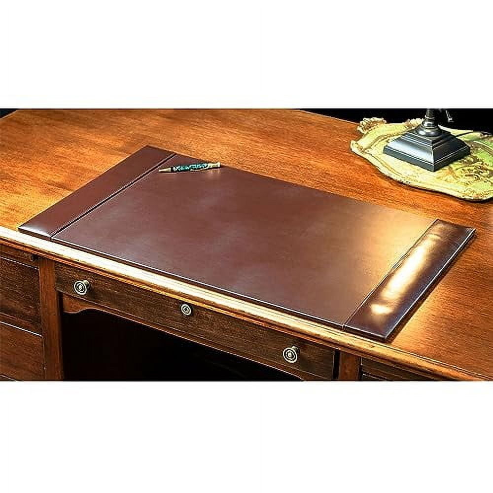 Bonded Leather Desk Pad with Side Rails, 30 by 18 Inches - Image 3