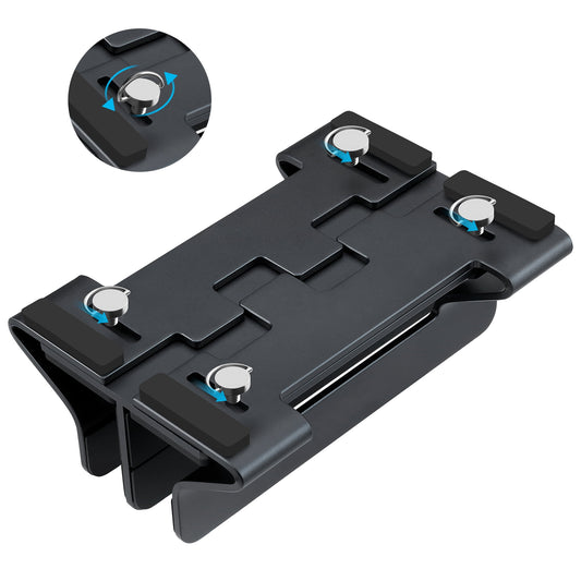 Vertical Laptop Stand in Aluminium, Two Slots with Tool-Free Width Adjustment