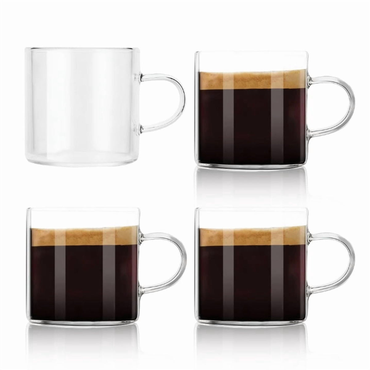 Handled Borosilicate Tea Glass with Thickened Heat-Resistant Walls - Image 3