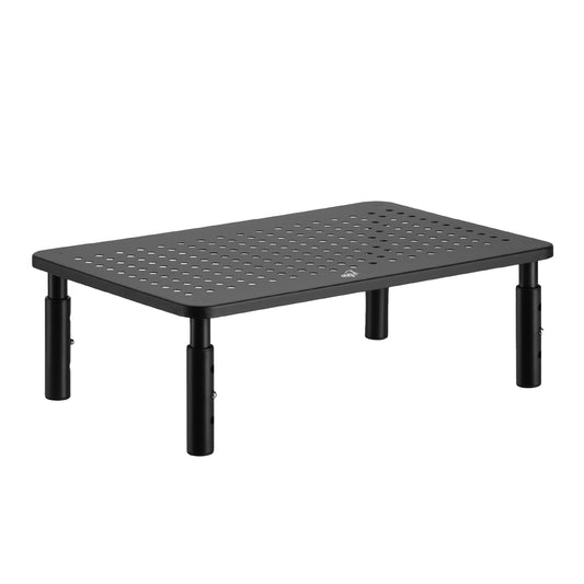Steel Monitor Risers, Two-Pack with Three Heights and 44-Pound Capacity