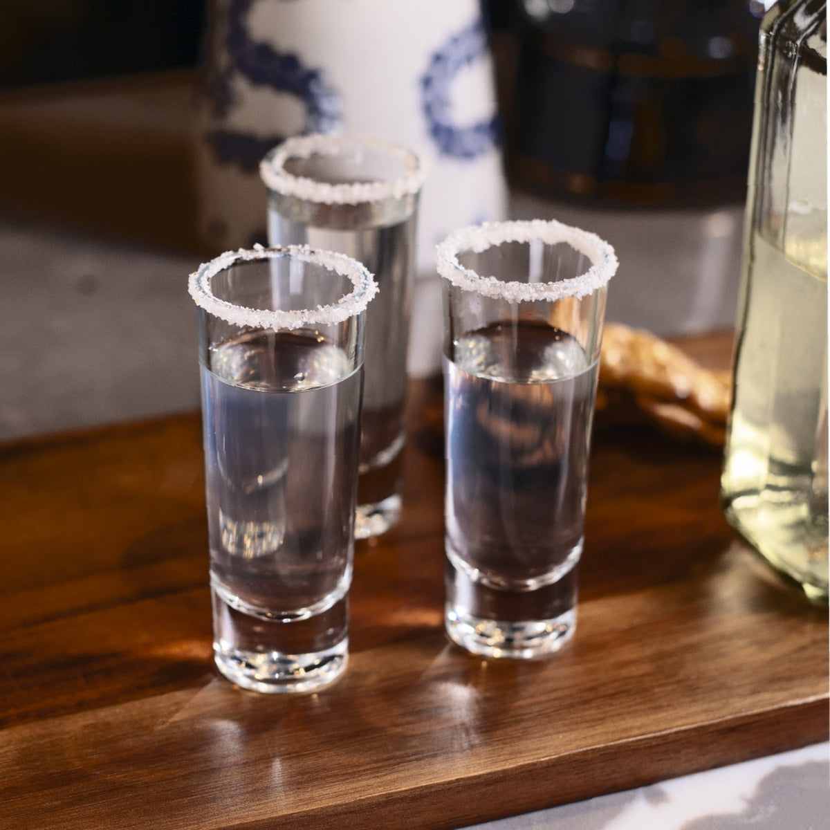 Tall Shot Glasses, 2.2-Ounce Lead-Free Set with Weighted Bases - Image 2
