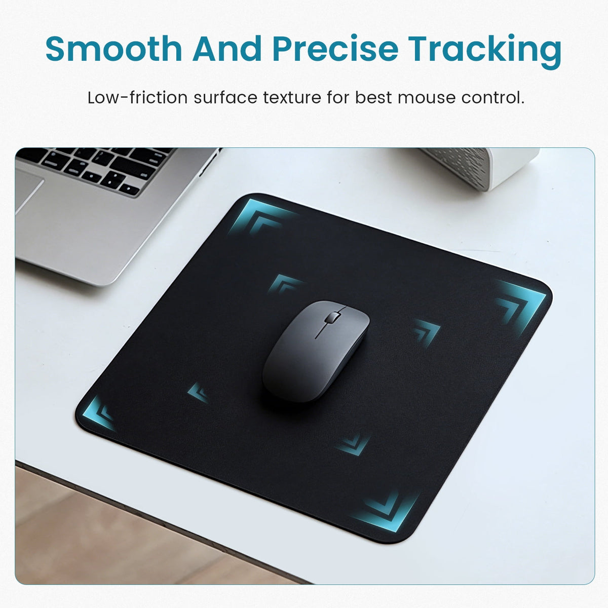 Cloth Mouse Pad, 9.4 by 7.9 Inches with Stitched Edges and Rubber Base - Image 5