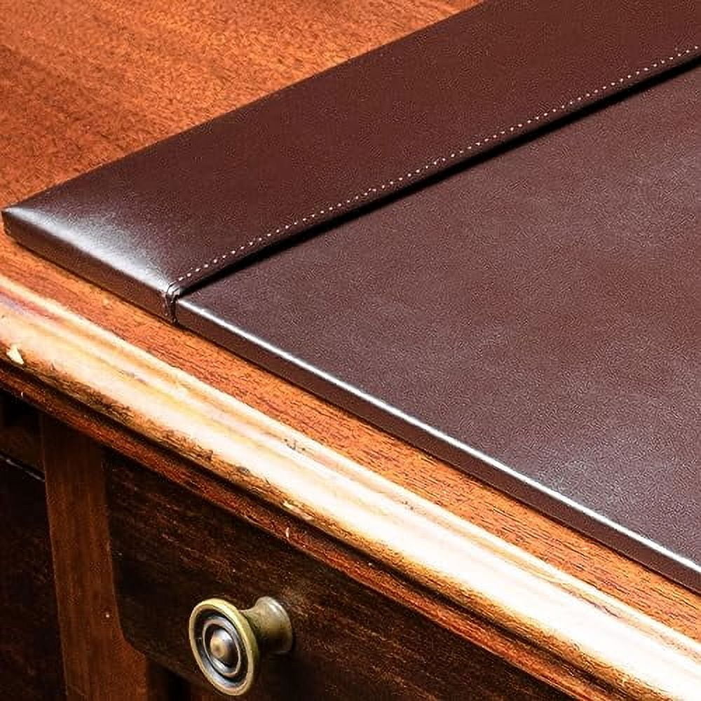 Bonded Leather Desk Pad with Side Rails, 30 by 18 Inches - Image 2