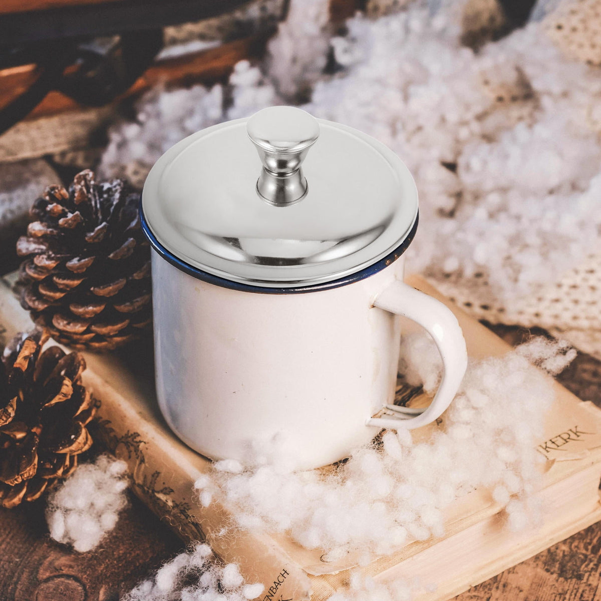 Stainless Steel Mug Lids, 7 cm Round Covers for Tea and Coffee Cups - Image 4