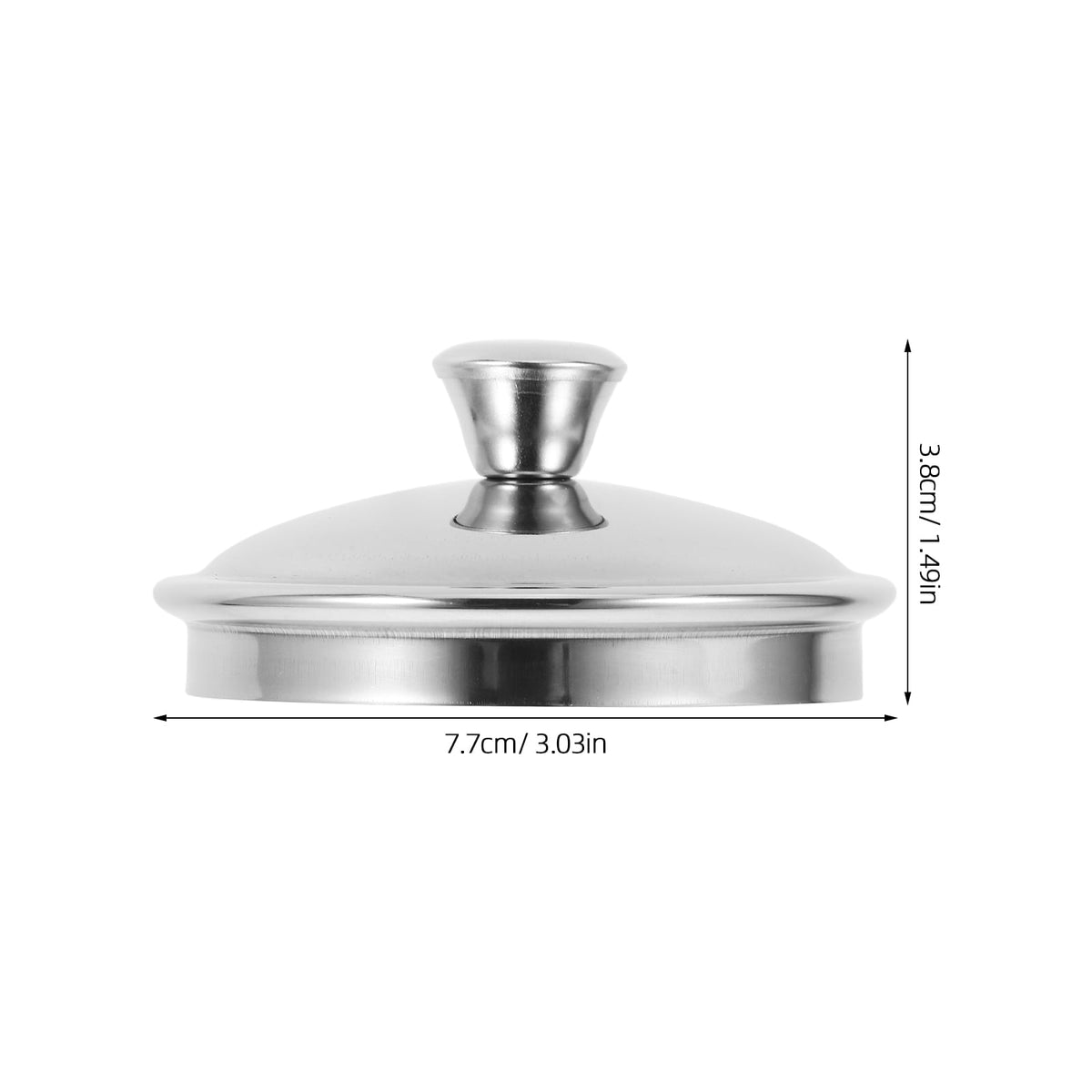 Stainless Steel Mug Lids, 7 cm Round Covers for Tea and Coffee Cups - Image 2
