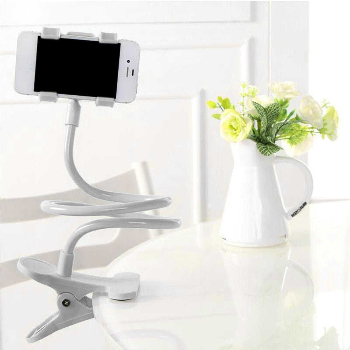 Overhead Phone Clamp with 29.5-Inch Gooseneck Arm and 360-Degree Head - Image 4