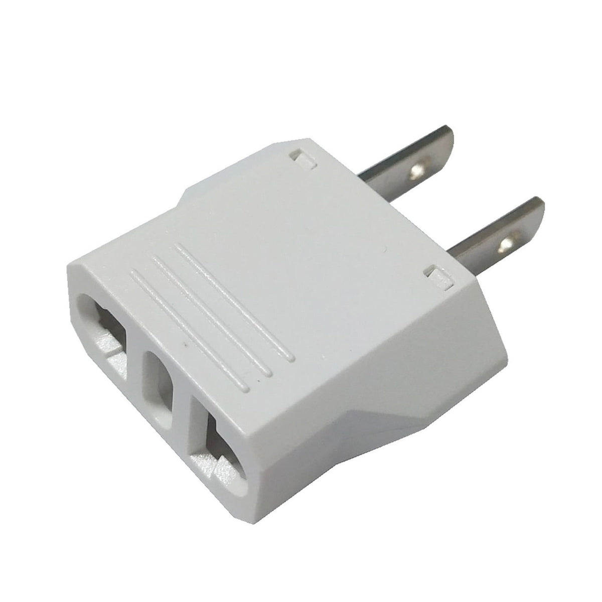European to US Plug Adapters, Four-Pack of Two-Pin Converters - Image 2