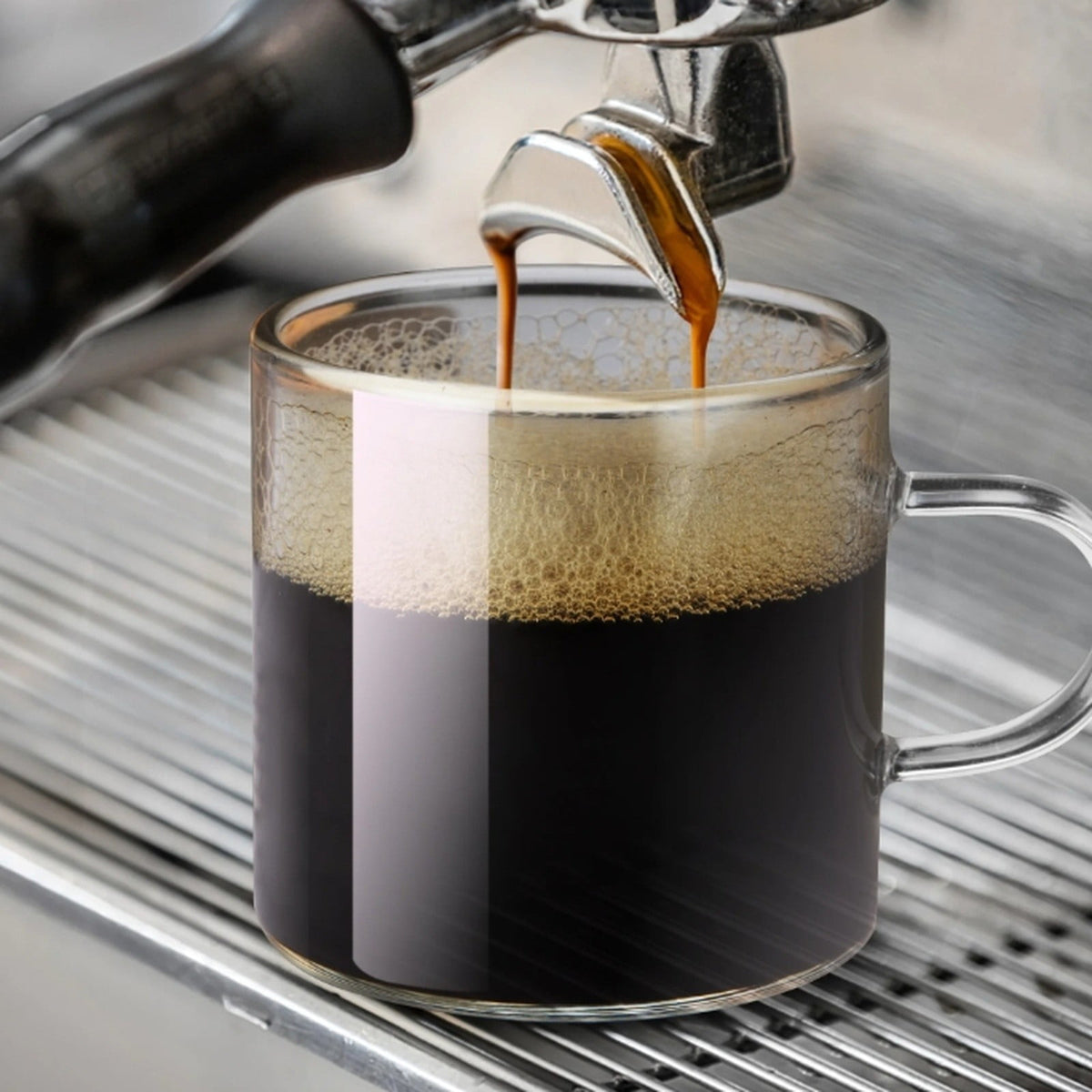 Handled Borosilicate Tea Glass with Thickened Heat-Resistant Walls - Image 4