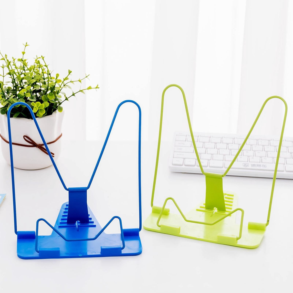 Folding Book Stand with Adjustable Reading Angle, 8.18 by 9.25 Inches - Image 2