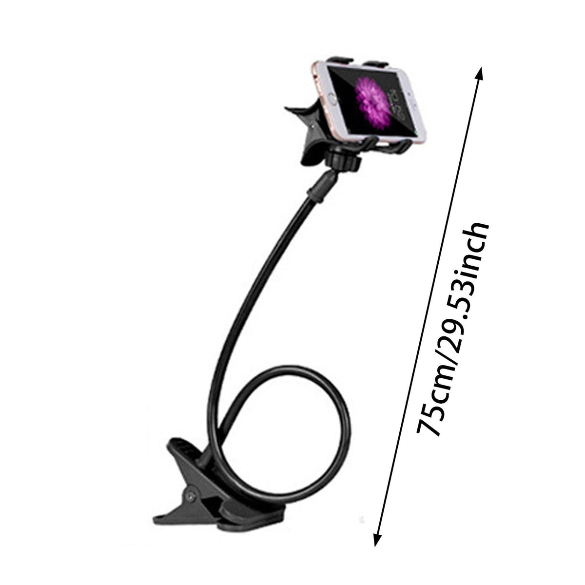 Overhead Phone Clamp with 29.5-Inch Gooseneck Arm and 360-Degree Head - Image 3