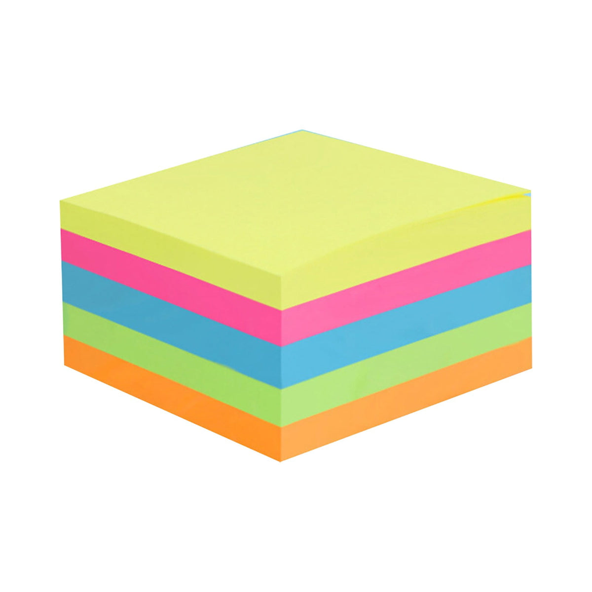 Sticky Note Pads, Five Colours of 3 by 3 Inch Sheets, 50 per Pad