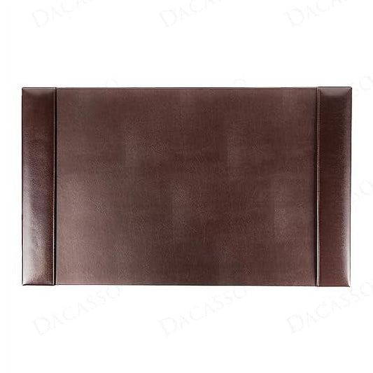 Bonded Leather Desk Pad with Side Rails, 30 by 18 Inches