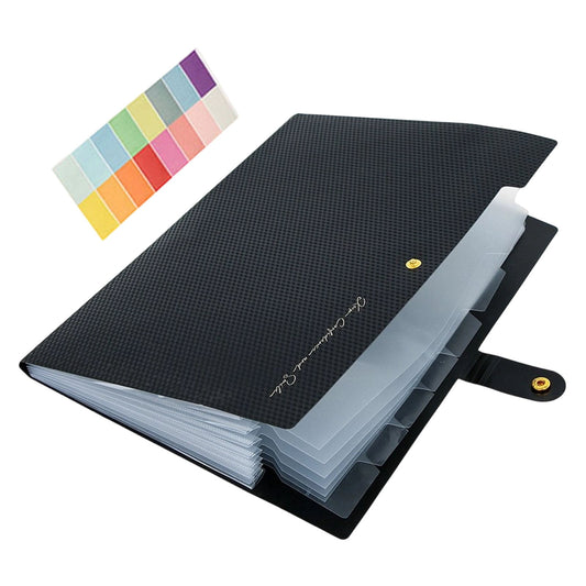 Accordion File Organizer with Eight Pockets, Letter Size at 12.8 by 9.6 Inches