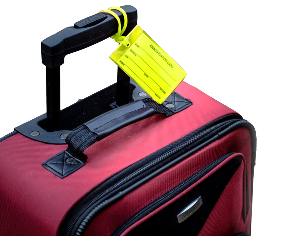 High-Visibility Luggage Tags, Four Neon Cards at 4 by 2.25 Inches - Image 5