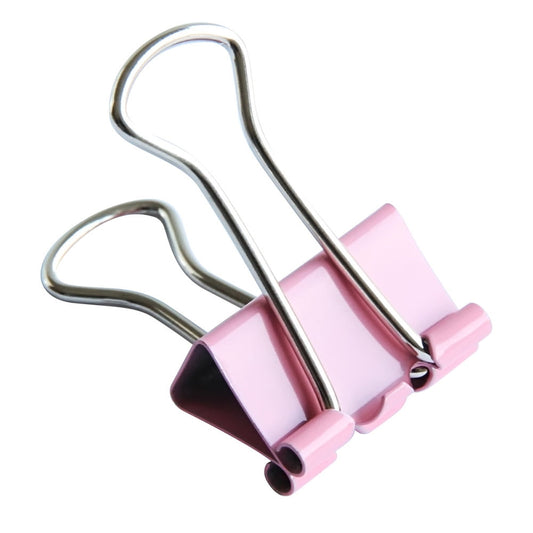 Coloured Binder Clips, 60-Piece Set of 0.6-Inch Steel Clamps