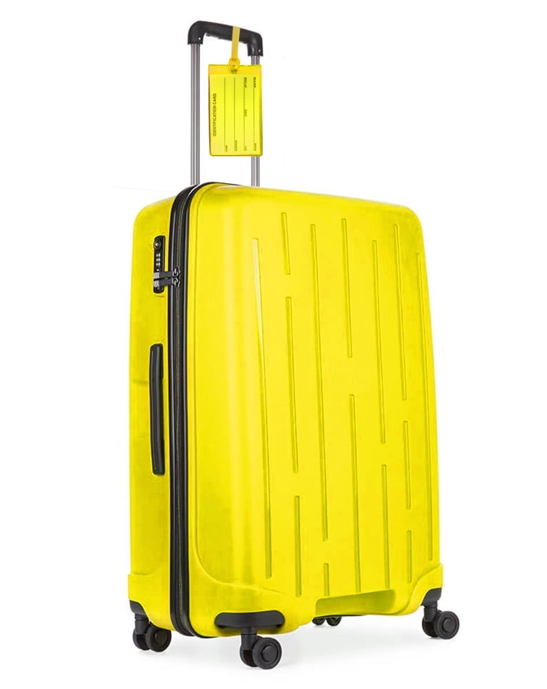 High-Visibility Luggage Tags, Four Neon Cards at 4 by 2.25 Inches - Image 2