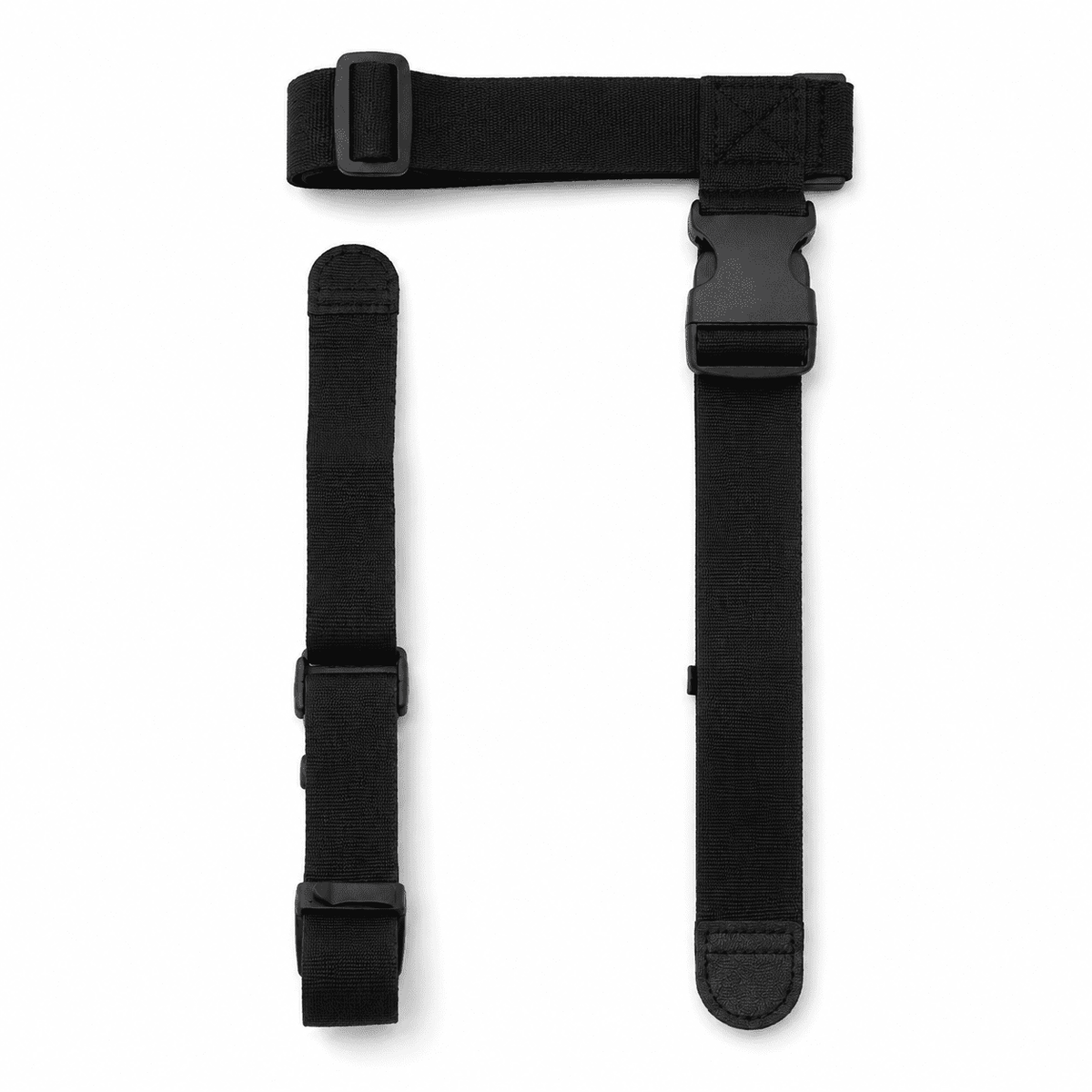 Adjustable Add-a-Bag Luggage Straps, Two Nylon Belts with Double Buckles