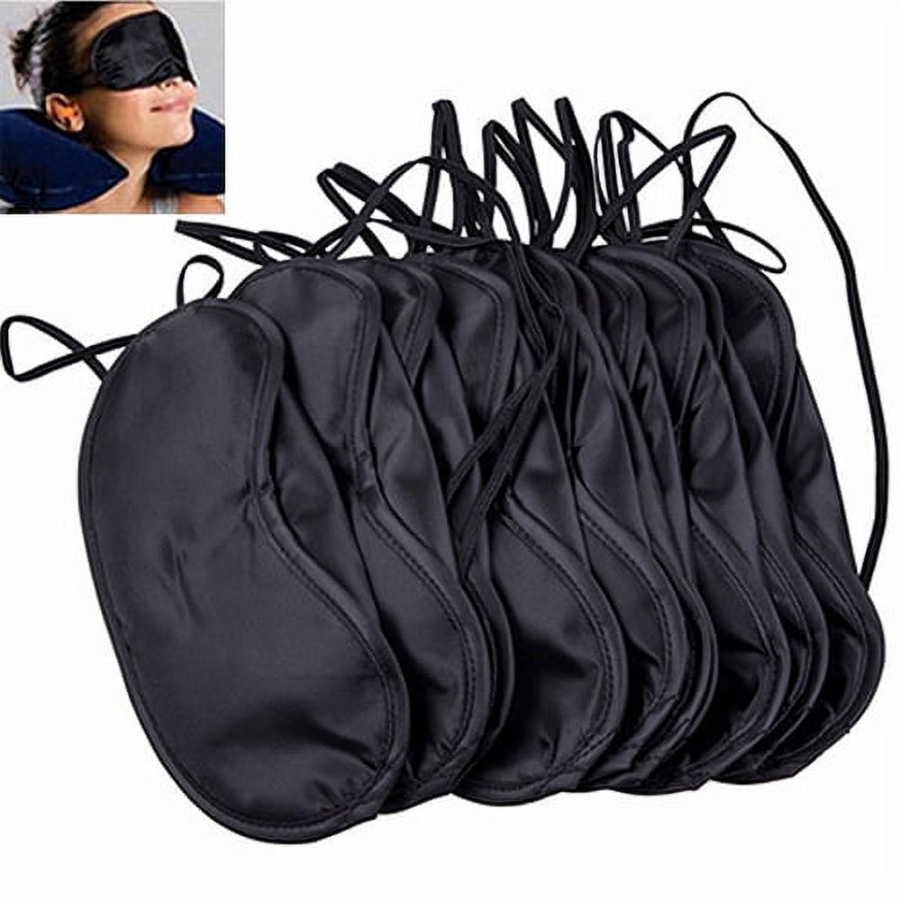 Sleep Eye Masks, Ten-Pack of Lightweight Polyester Shades - Image 2