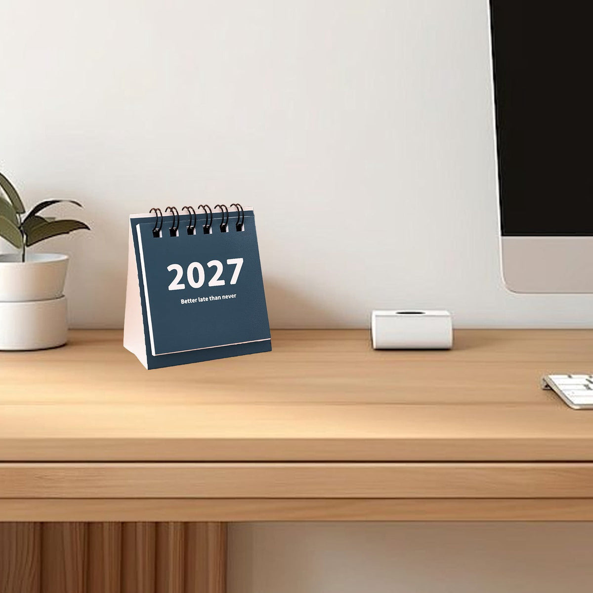 Standing Desk Calendar with Writable Pages and Twin-Wire Binding - Image 4
