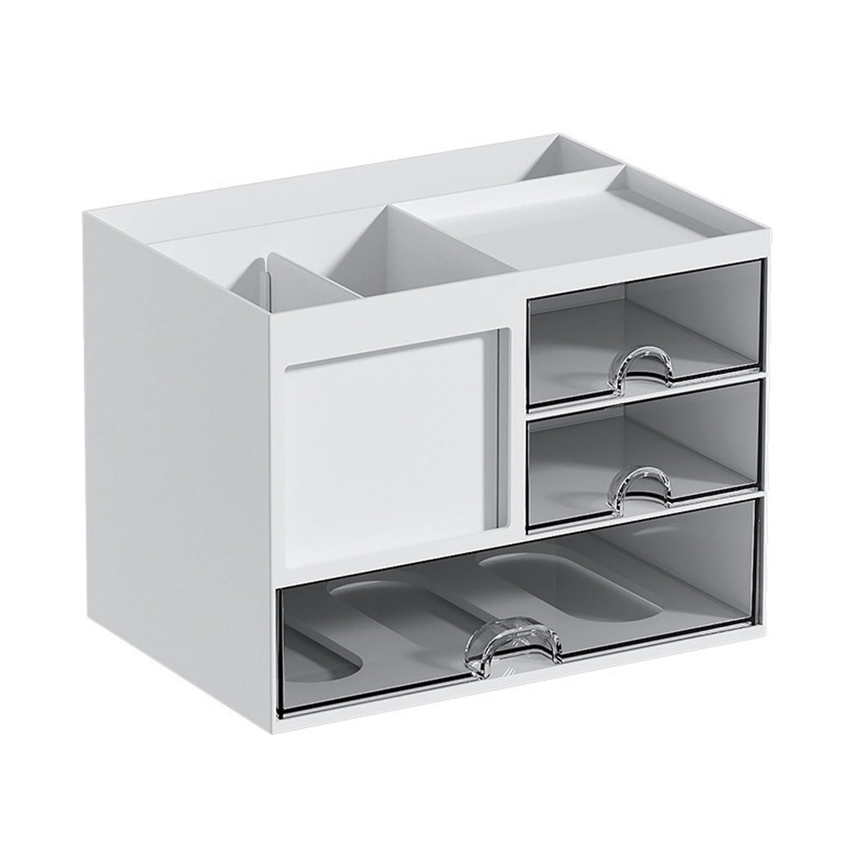 Desk Organizer with Three Drawers and Eight Compartments in Moulded ABS